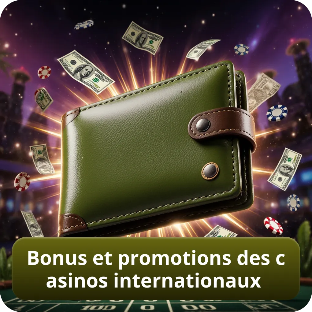 Bonus et promotions exclusives des casinos internationaux